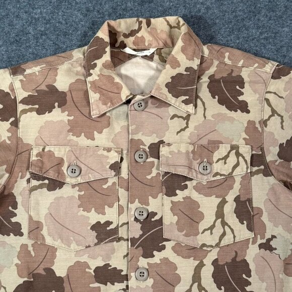 3Sixteen Mens Fatigue Overshirt Tan Mitchell Camo Floral Fall Hunting Sz Medium - Picture 3 of 10